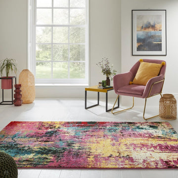 Art ART101 Modern Abstract Soft Easy Care Durable Polypropylene Multicolour Rug-Concept Looms-Rug Love - The Most Loved Rug Store